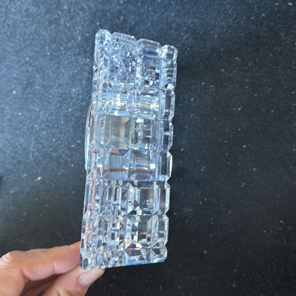 Waterford Crystal Large Offset Square Clock - Picture 5 of 9